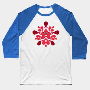 StarBurst Red Baseball T-Shirt